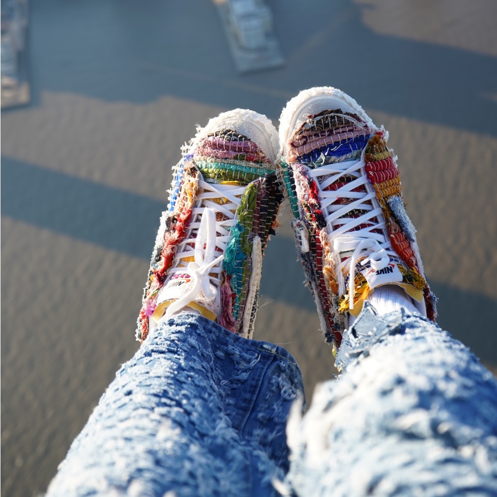 Handmade Carpet Nike Sneakers